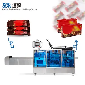 Automatic cartoning packaging machine food cookies toys daily necessities points long strips of agent tending to cartoning