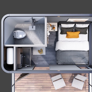 <span class=keywords><strong>Prefa</strong></span> không gian phòng con nhộng không gian khoang chứa container tích hợp - Product Image 2