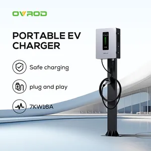 Ovrod 380v Wall-mounted Dc Fast Charger 7kw Dc Ev Charging Station Gbt Dc Charger For Electric Car