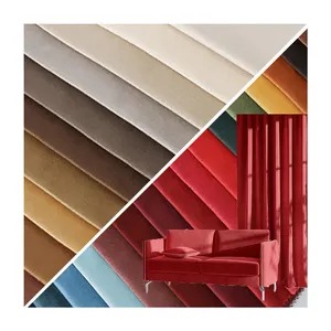 Плотная голландская бархатная оконная ткань, разноцветная простая занавеска 150-400 г/кв. М, простая дизайнерская ткань для штор