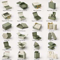 Boîte rigide personnalisée de luxe avec logo, emballage cadeau magnétique vert sauge premium avec insert en EVA pour les ensembles de soins de la peau et les cosmétiques