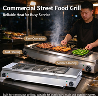 Barbecue d'extérieur en acier inoxydable multifonctionnel, barbecue à steak sans fumée, barbecue électrique commercial et domestique