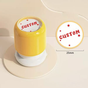 Штамп для канцелярских товаров с индивидуальным логотипом, на заказ, OEM, для офиса, самонаборный, круглый, резиновый, типа Trodat - Product Image 4