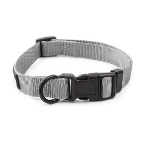 2023 meilleure qualité basique Nylon collier de chien concepteur solide réglable chiot animal de compagnie fantaisie colliers étiquette d'identification échappée imprimé Polyester - Product Image 1