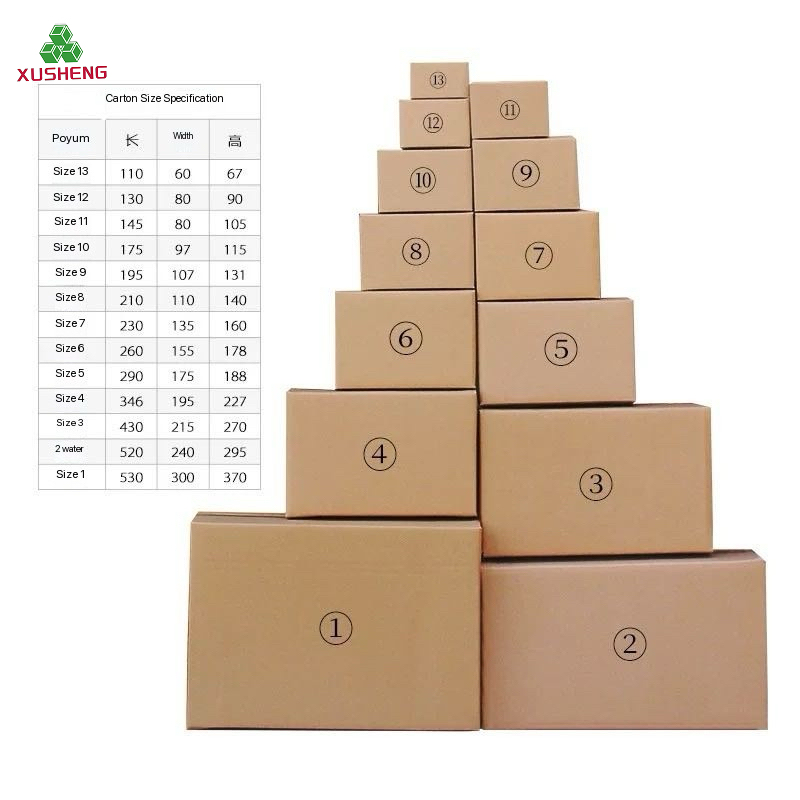 Recyclable Corrugated Cardboard Shipping Cartons & Boxes Customizable Shape Slotted Box Custom Color Custom Logo OEM/ODM Service