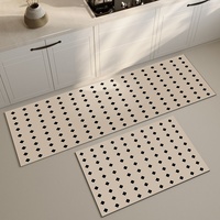 Tapis de cuisine moderne en terre de diatomée tissée, anti-dérapant, absorption instantanée de l'eau, base en caoutchouc, doux, lavable, adapté aux animaux domestiques