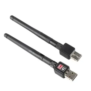 하이 퀄리티 150mbps 와이파이 동글 미니 PC USB 어댑터 5dBi 안테나 5GHz Realtek 공장 가격 외부 무선 네트워크 카드