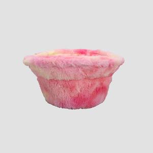 Fausse fourrure arc-en-ciel rose néon d'hiver chaud du fabricant pour femmes grande qualité Fury Fuzzy Furry Fishing Casual Ski Party - Product Image 5