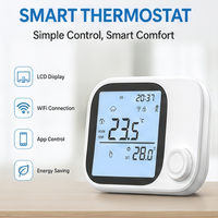 Termostato de Caldera RF de Nuevo Diseño, Controlador de Calefacción Inalámbrico con Control Remoto por Aplicación Inteligente, Programación Semanal, Ahorro de Energía