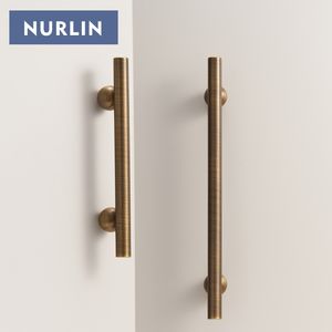 Nurlin laiton boule ronde pied armoire boutons 4 tailles longue porte tirer t-bars Protection antioxydante poignée de meubles - Product Image 4