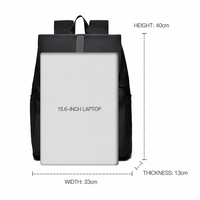 Sac à dos pour ordinateur portable en polyester minimaliste avec logo personnalisé OEM ODM pour les entreprises