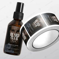 Autocollant d'étiquette de bouteille de teinture de shampooing de conditionneur de vinyle imperméable imprimé de logo personnalisé