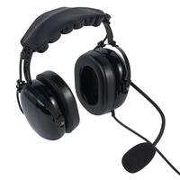 Headset peredam kebisingan untuk tanah penerbangan bandara dengan dorong untuk bicara