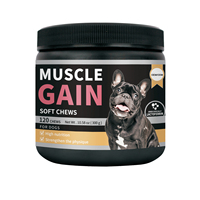 Tablet Kunyah Penambah Otot Anjing Atletik, Protein Tinggi Organik, Penyerapan Cepat, Suplemen Aman, Mempromosikan Sintesis Protein Otot