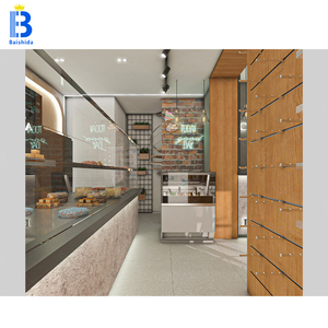 Présentoir à pain moderne en verre pour pâtisserie Mobilier d'ameublement et présentoir à gâteaux Vitrines de style moderne - Product Image 3