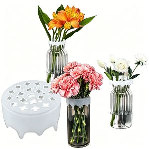 Insert de vase en silicone pour arrangement floral, séparateur de tiges, support de fixation, outil d'arrangement pour fleuristes - Product Image 6