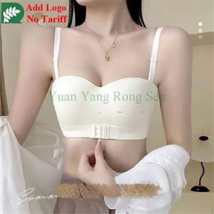 <span class=keywords><strong>Soutien</strong></span>-<span class=keywords><strong>gorge</strong></span> léger côtelé élégant avec logo, élastique et boutons coquille - Product Image 2