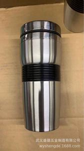 Stainless Steel Vacuum Tumbler Double Wall Insulated Travel Mug With Lid Minimalist Design Straight Cup For <b>Hot</b> Cold <b>Drinks</b> - Product Image 4