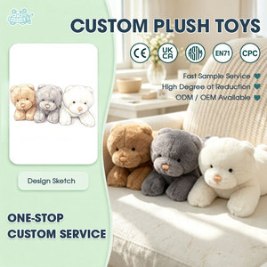Ours en peluche de qualité supérieure, doux et confortable, avec rembourrage en coton PP, pour enfant, compagnon de sommeil et outil anti-stress - Product Image 1