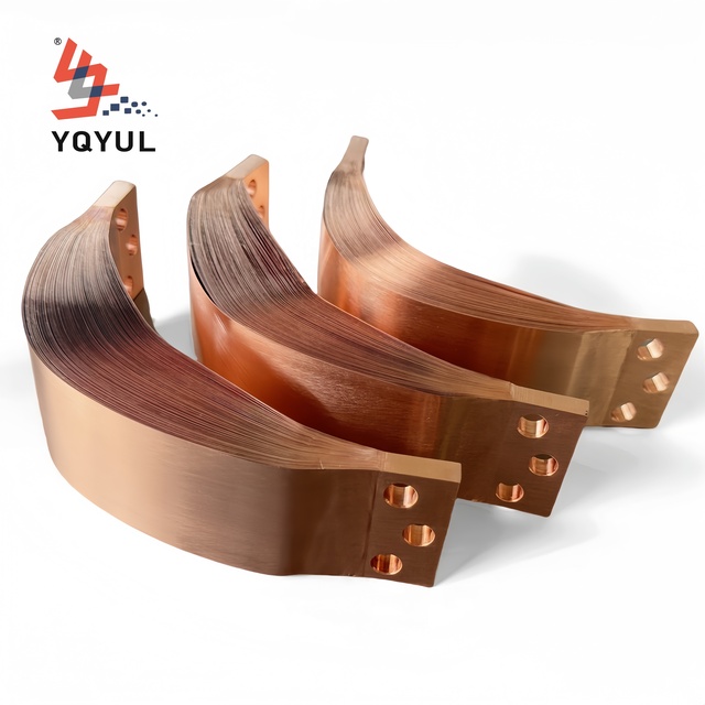 Laminated Copper Foil Flexible Busbar for EV Battery Module Interconnects Custom OEM Connector