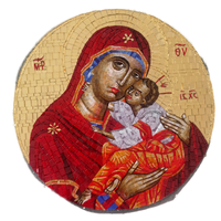 Mosaïque de verre personnalisée à motifs orthodoxes, parquet 4 mm, art mural pour la décoration intérieure d'hôtels et de salles de bain