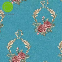 Papier peint décoratif floral blanc et violet UDK, rouleau de 45 cm x 10 m, décoration murale pour la maison