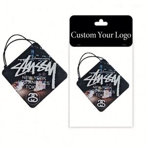 ออกแบบของขวัญส่งเสริมการขายขายส่ง น้ำหอมปรับอากาศแบบแขวนติดรถยนต์ กลิ่นหอมติดทนนาน หลากหลายกลิ่น น้ำหอมปรับอากาศแบบกระดาษสำหรับรถยนต์ - Product Image 2