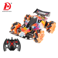 Auto de Acrobacias con Control Remoto 2.4G 360 °   Coche de Carreras RC Todoterreno con Rotación y Derrape, Carrocería con Diseño de Grafiti, Juguete para Niños