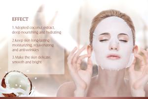 Mond-Mascarillas faciales antiarrugas, máscara personalizada para el cuidado <span class=keywords><strong>de</strong></span> la piel, <span class=keywords><strong>de</strong></span> <span class=keywords><strong>coco</strong></span> - Product Image 2