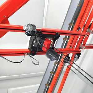 Grúa monorraíl suspendida de servicio ligero con diseño modular, capacidad de 300kg, 500kg, 1000kg, con polipasto de cadena. - Product Image 6