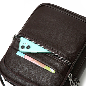 Bolso Bandolera de Piel Sintética Impermeable para Hombre, de Alta Calidad OEM, Moderno y Elegante - Product Image 5