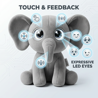 TAHATH AL102 Elefante de Peluche Inteligente con IA - Búsqueda en Línea en Tiempo Real, Más de 60 Idiomas, Para Todas las Edades, MOQ Bajo, OEM/ODM Disponible