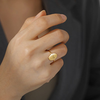 BINSHUO Großhandel individueller Edelstahl-Schmuck Titan-Stahl elliptische Oberfläche Lasergravur Hand in Hand für Immer Paar-Ring