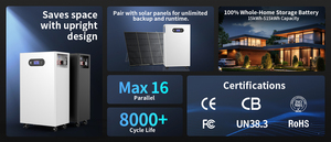แบตเตอรี่ลิเธียมไอออน Avepower 200Ah 280Ah 300Ah 314Ah 10KWH 15KWH สำหรับพลังงานแสงอาทิตย์ภายในบ้าน ชุดแบตเตอรี่ 48V 51.2V280AH อายุการใช้งานยาวนาน - Product Image 5