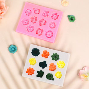 Moldes de silicona con flores DIY, molde de Chocolate para pastel de rosas para hornear, herramientas de decoración de pasteles de boda, moldes para pasteles de <span class=keywords><strong>Fondant</strong></span> Sugarcraft - Product Image 2