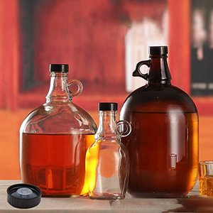 Bouteille en verre cristallin FastRack avec bouchon en liège, capacité <span class=keywords><strong>de</strong></span> 4000 ml, pour la fabrication <span class=keywords><strong>de</strong></span> vin, <span class=keywords><strong>de</strong></span> bière et <span class=keywords><strong>de</strong></span> tequila à domicile, marque Xingda - Product Image 5