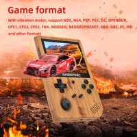 Consola de Juegos Retro RG351V de 128 GB, RK3326 de Código Abierto, Pantalla de 3.5 Pulgadas 640x480, Emulador de Juegos Portátil, N64, PS1, Regalo para Niños