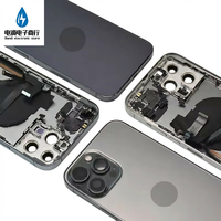 Boîtier arrière en verre d'origine Diandi avec bobine magnétique préinstallée pour iPhone 14 15 Pro Max Plus, pièces de réparation