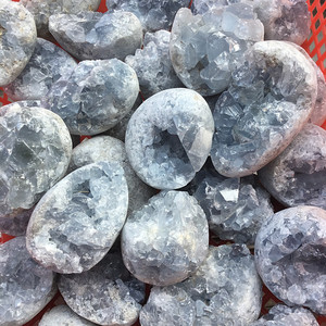 Steine Celestite Kyanite Cluster Aquamarin Rauer Roh kristall Hot Sale Natürlicher herzförmiger blauer Feng Shui Kristall Quarz punkt - Product Image 6