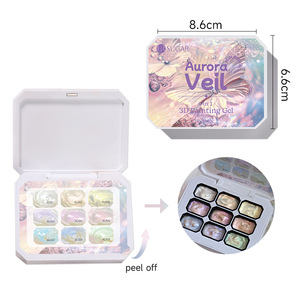 Gel de uñas sólido de 9 colores con textura de acetato, gel satinado para mezclar y pintar degradados, para salón de uñas y arte de uñas DIY - Product Image 6