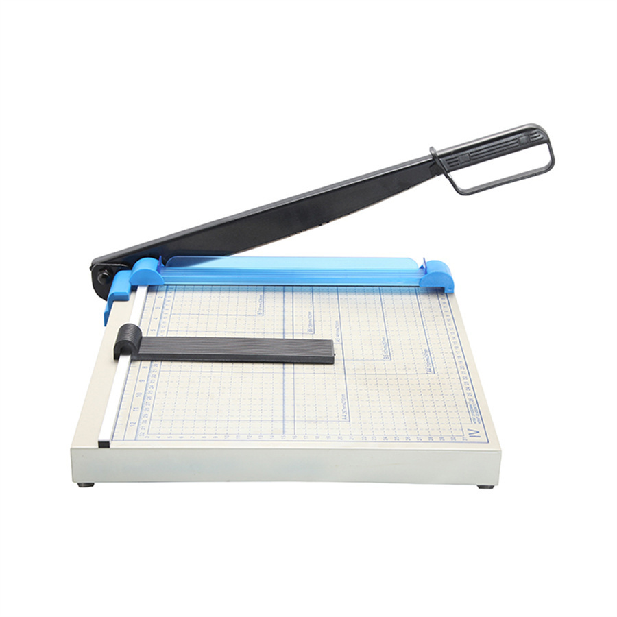 Massicot Guillotine A4 34 Cm - Coupe Jusqu'à 8 Feuilles - Avec Perforateur Et Arrondisseur D'angles