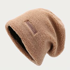 Ensemble bonnet et écharpe en laine d'agneau pour l'hiver, protection des oreilles, bonnet en fourrure pour homme et femme, bonnet en fourrure pour l'extérieur - Product Image 5