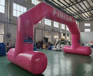 Arches gonflables en PVC de marque Plato personnalisées, épaisseur 0,65 mm, pour sports de plein air, course, publicité, installation facile, garantie <span class=keywords><strong>1</strong></span> an, personnalisable - Product Image 2