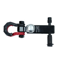 Kit de Gancho de Remolque 3 en 1 de Alta Resistencia, Soporte de Bola para Remolque, Gancho de Rescate, Herramienta de Emergencia, Soporte Estructural de Acero al Carbono, 50 lb