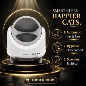 Litière automatique pour chat KittyBOT Premium en gros, design grain de bois, facile à nettoyer, contrô<span class=keywords><strong>le</strong></span> des odeurs, grande capacité, faible hauteur - Product Image 1