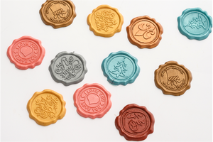 顧客ロゴワックスシールラベルステッカー不規則で自然な自己粘着性3Dワックスシールスタンプステッカー封筒をシールする - Product Image 5