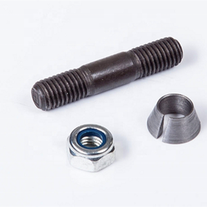 Clou <span class=keywords><strong>de</strong></span> <span class=keywords><strong>roue</strong></span> à boulon <span class=keywords><strong>M10</strong></span> à Double filetage, 10 pièces, avec rondelle et écrou en nylon - Product Image 1