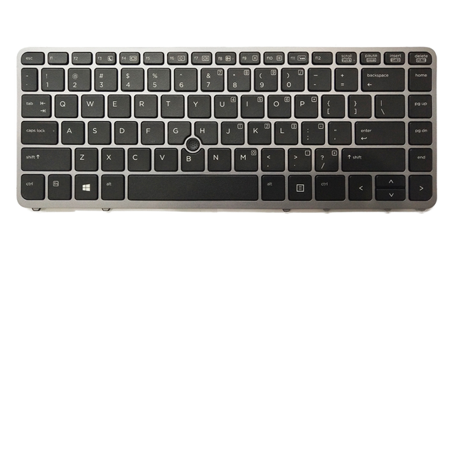 For Elitebook 840 G1/G3 Internal Laptop Keyboard Replacement Backlit Pointing Stick Gray Frame Plug&Play Programmable New