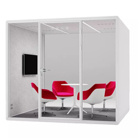 Isolation sonore de la cabine téléphonique Mini téléphone pour la salle de travail du bureau de la vie privée Pod de 2 personnes avec Ventilation