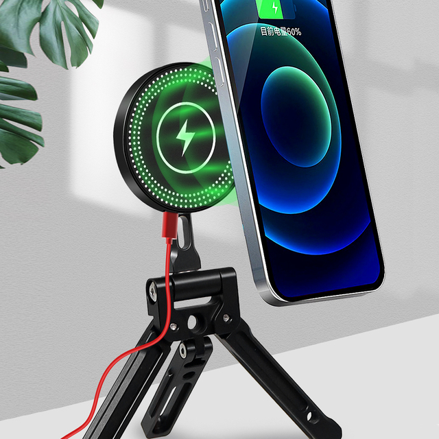 Live Broadcast Magnetic Phone Clip Fixed Tripod Ith Magnetic Suction for P60 for iPhone 17/16/15/14/13/12 Pro Max with 38mm Arca